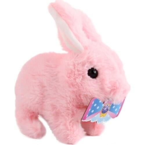 Simulated Electric Plush Rabbit Walking Animal Doll Toy Childrens Gift