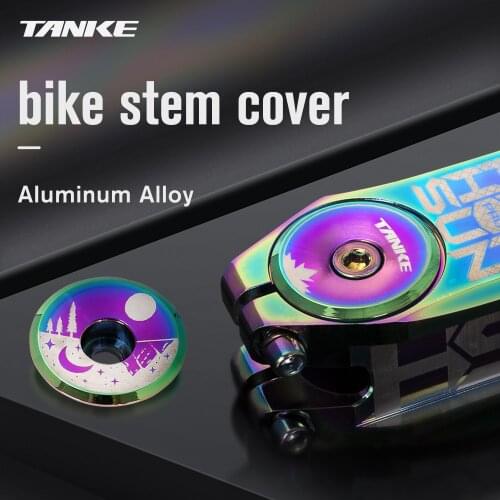 TANKE Bike Stem Cover aluminium alloy stem Top Cap only 5.2g Ultra light Headset cover With Screw for 28.6mm Front Fork Head Tub