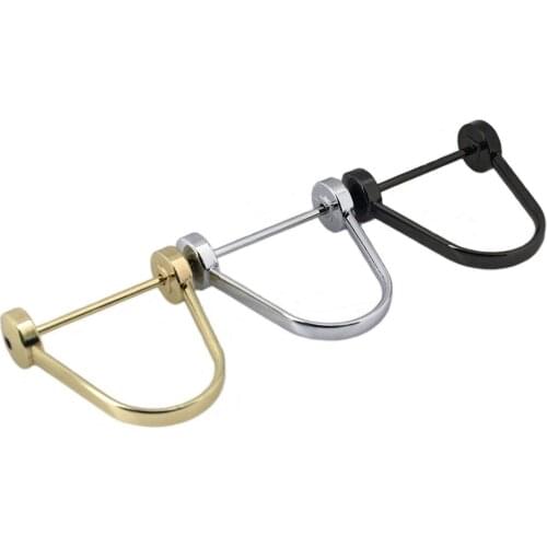 1pcs Metal Removable Open Screw D Ring Buckle Fashion Shackle Clasp for DIY Leather Craft Bag Strap Belt Bandle Shoulder Webbing