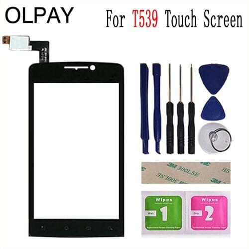 Mobile Touch Screen For Philips T539 Touch Screen Front Glass Digitizer Free Adhesive And Wipes