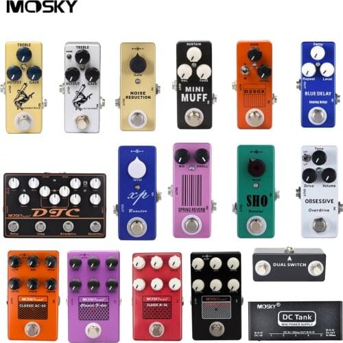 Mosky Guitar Pedal Effect Pedal Power Supply Overdrive Distortion Booster Delay Reverb Fuzz Loop Effect Guitar Accessories