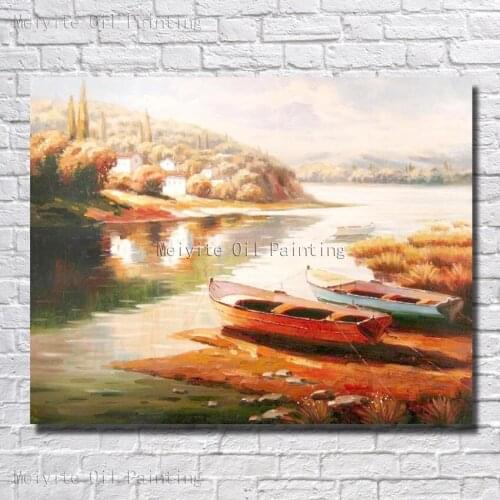 Wall Art Hand Painted Oil Painting On Canvas Modern Landscape Oil Painting Canvas Paintings for Living Room Wall no Framed