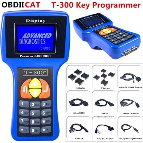 New Discount T300 V17.8 Key Programmer English/Spanish T-300 Decoder T-Code Key Transponder Key Copy Tool For Universal Cars