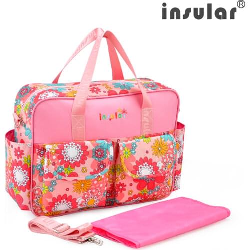 New Arrival Waterproof Nappy Bag 210D Nylon Baby Diaper Bag Multipurpose Mommy Changing Bag