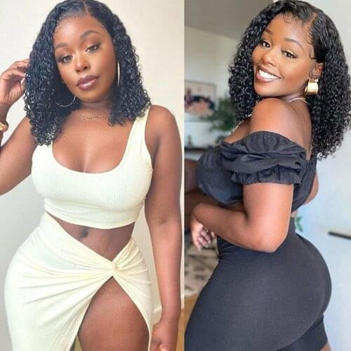 Water Wave Wig 4x4 Lace Closure Wet And Wavy Short Cut Bob HDLace Frontal Wigs Black Women Brazilian Virgin Human Hair Curly Wig