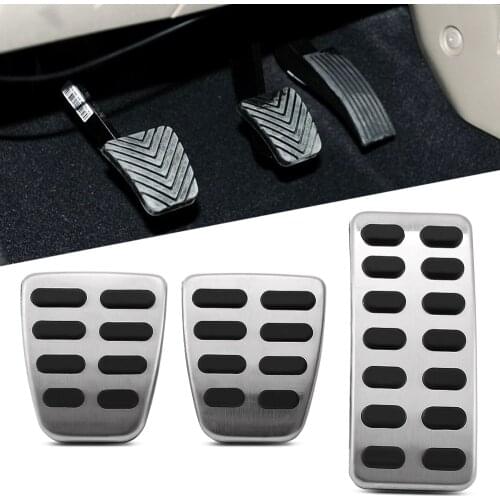 Stainless Steel Car Accelerator Gas Brake Pedal Clutch Pedals Case for Hyundai Verna Solaris Sedan Hatchback 2012 - 2016 Parts