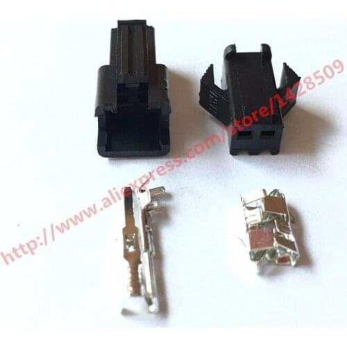 20 Sets Male And Female JST 2.54mm SM 2 Pin 2 Way Multipole Connector Plug With Terminal