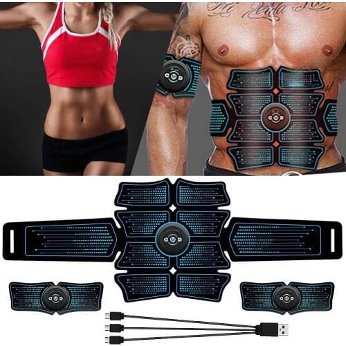 Abdominal Muscle Trainer Electric Press Stimulator Slimming Fitness Exercise Machine Home Gym Fitness Equipment Training Muscle