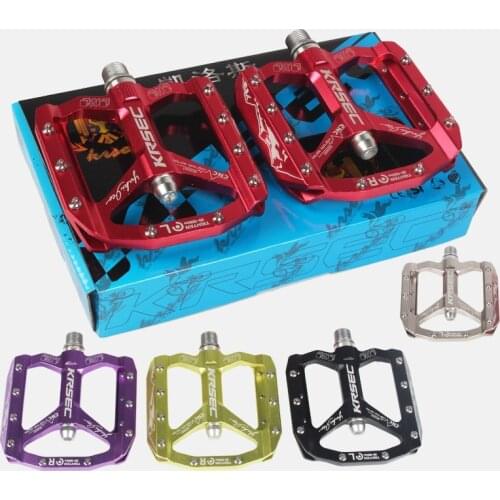 KRSEC TIGHTEN MTB Mountain Bike Antiskid Pedal Ultralight Aluminum Alloy Bearing Pedals Bicycle Parts