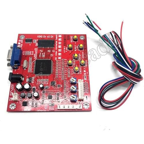 RGBS CGA To VGA Replacement Component Portable Durable Module High Definition Arcade Game Video Converter Board Image Output
