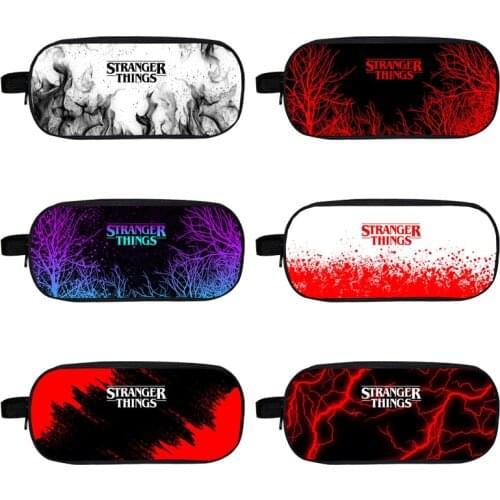 3D Cosmetic Bag Stranger Things Season 4 Pencil Case Storage Cartoon Kids School Supplies Stationery Make Up Pouch Children