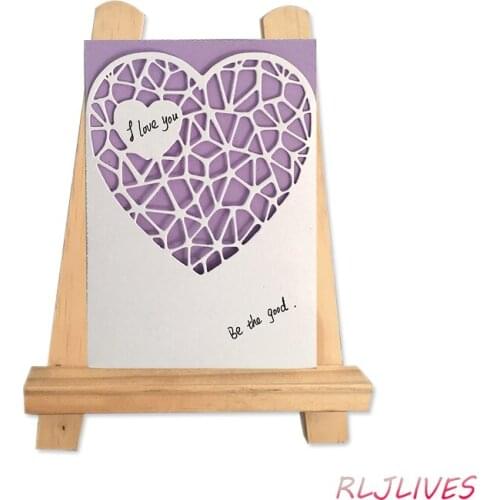 3D Heart Frame Metal Cutting Dies Stencils for DIY Scrapbooking Stamp/photo album Decorative Embossing DIY Paper Cards