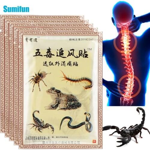 8Pcs Scorpion Venom Medical Plaster Arthritis Joint Knee Orthopedic Pain Relief Patch Neck Back Knee Muscle Relax Herbal Stikcer