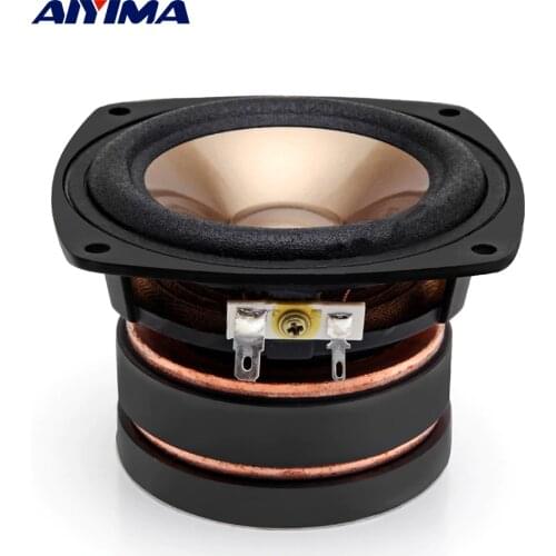 AIYIMA 1Pcs 4 Inch Audio Speaker Driver 4 Ohm 100W Full Range Speakers Sound Column Loudspeaker DIY Home Theater