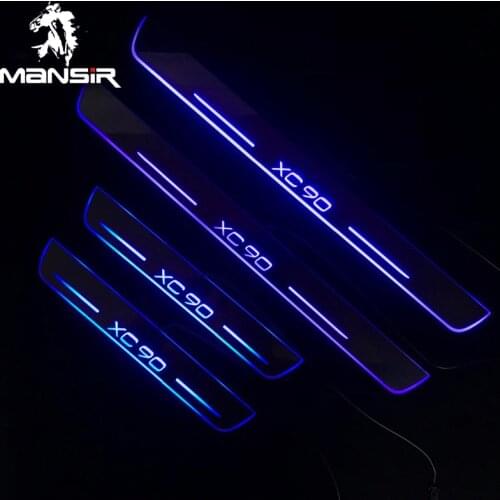 Car Scuff Plate Lights For Volvo XC90 2007 2008 2009 2010 2011 -2016 2017 2018LED Door Sill Pathway Light Welcome Pedal Light