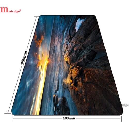 Ocean Rock Large Mouse Pad Is Suitable for Desk Pad, Eye Protection, Comfortable Non-slip Computer Game Player Pad Rubber Csgo