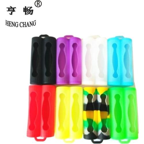 18650 silicon rubber case Protective Covers Colorful Soft Rubber Skin 18650 battery Shock-proof movable short-circuit box