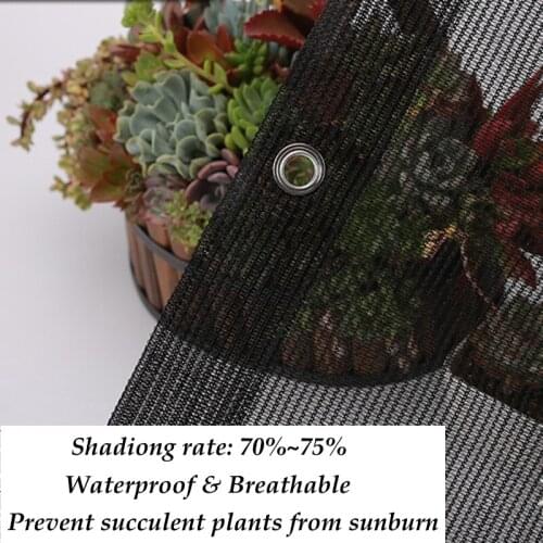 Black HDPE Sun Shade Net Anti-UV Shading Rate 70% Plants Anti-UV Terrace Canopy Parking Shading Balcony Net Garden Fence Net