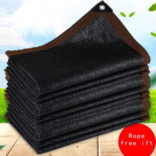 Various Size Black Sun Shelter Mesh HDPE Shade Net with hang hole for Camping Garden Greenhouse Car Roof Shade Cover Awning