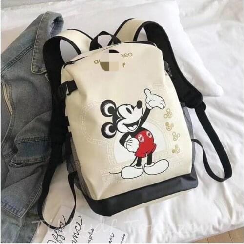 Disney mickey mouse women men backpack Minnie handbag shoulder bag