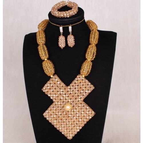 Dudo Orignal Design Dubai Gold Jewelry Sets For Women Square African Bridal Necklace Set For Party 2020 High Quality