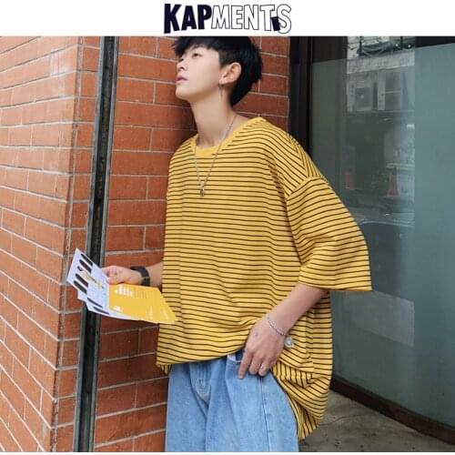 KAPMENTS Mens Striped T-shirts