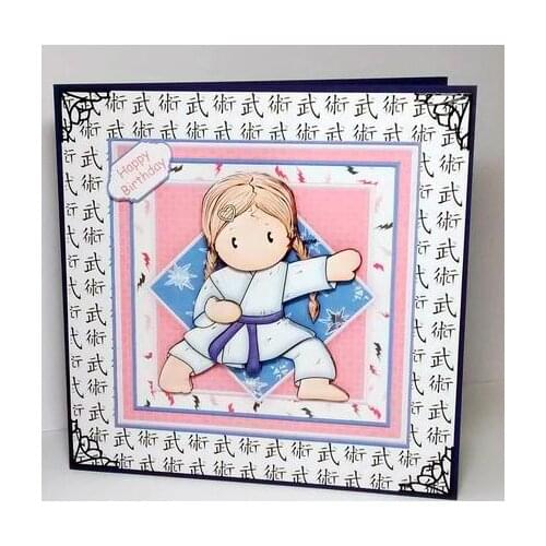 China Gongfu Girl Scrapbook Metal Cutting Dies 2020 Knives Mold For Cutting Scrapbooking Craft Dies