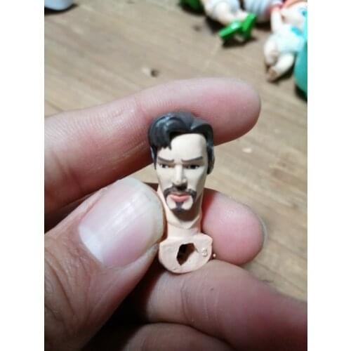 A superhero Avenger diy 1 / 12 ladder strange doctor head sculpture SHF face model hat toy 6 'male toy body model accessories
