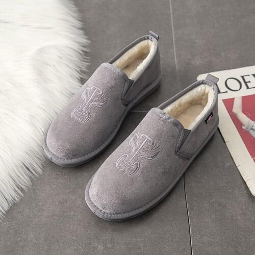 2021 Winter New Mens Snow Boots Trendy Fashion Plus Velvet Casual Shoes Warm Chinese Style Cotton Shoes Flat Comfortable