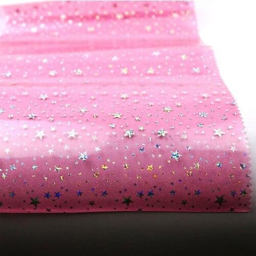 Set of 6 Iridescent Transparent Film Fabric Vinyl Material for DIY Sewing