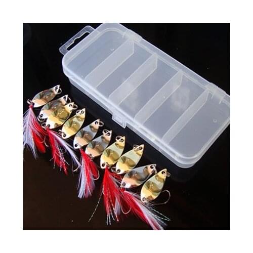 Spoon lure set 10pcs spoon baits single fishing hook spoon bait fishing lures 2.5g/5g/3.5g