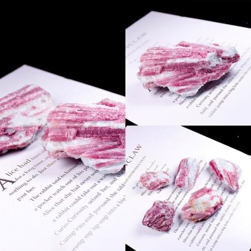 Natural Tourmaline Of Plum Blossom Crystal Cluster Mineral Specimen Healing Stones For Teaching Dream Home Decor 30-50g