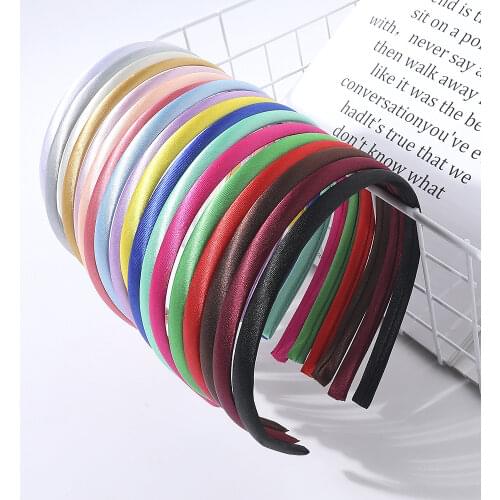 6pcs/lot New Candy-colored cloth headband material for girl Women Hair Accessory Headdress