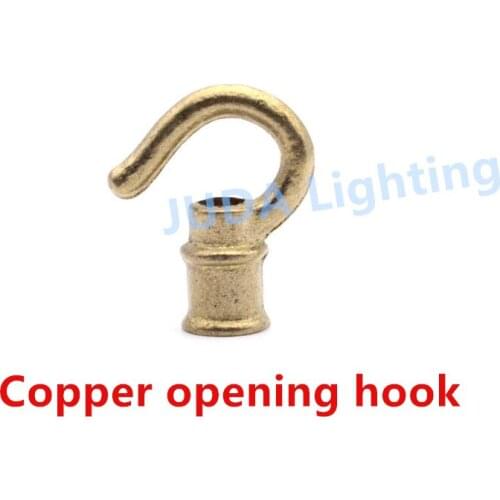 Pure copper opening rings brass hook buckle M10 for chandelier ceiling rose canopy retro edison lamp holder led pendant lamp