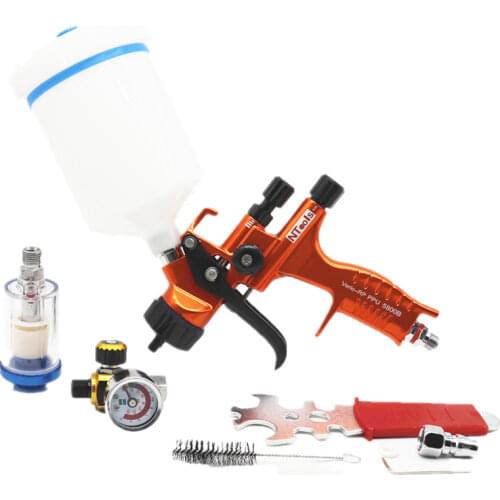 1.3MM Spray Gun With Air Regulator And Air Filter Paint Gun Water Based Air Spray Gun Airbrush Professional Paint Spray Gun