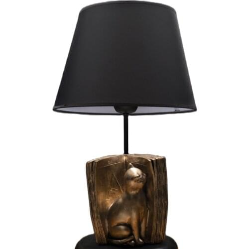Hmydesign New Season Gift Decorative Accessories Office Bedroom Living Room Home Table For Cat Book Sculpture Livres Lampshade Gold
