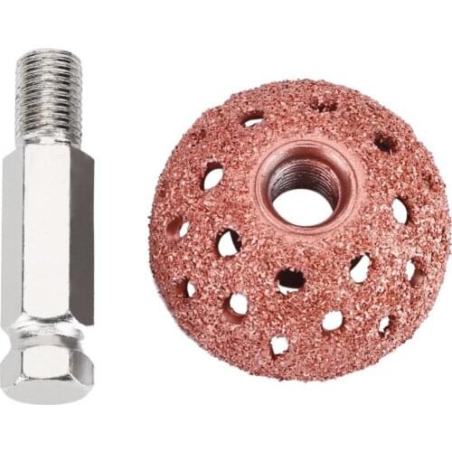 38 mm Tire Repair Grinding Head Coarse Grit Buffing Wheel with Linking Rod for most of tire repair works tungsten alloy Made