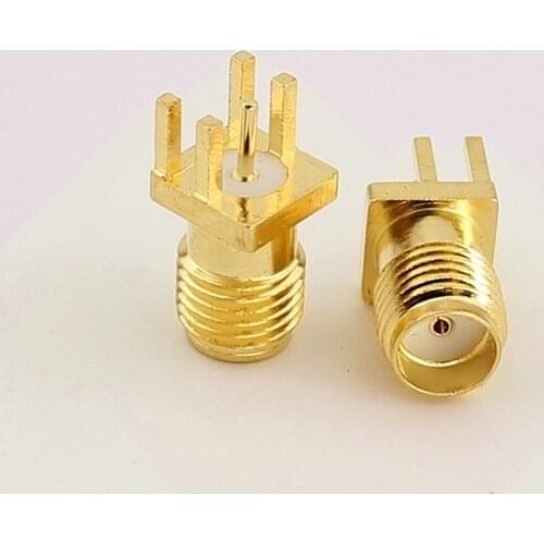 SMA Female socket sma Female connector SMA RF coaxial connector gold-plated copper 10pcs/lot
