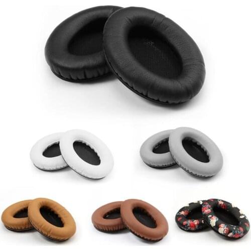 1 Pair Black-Inner Leather Replacement Earpads Ear Pad Pads Cushion for Bose Quietcomfort 2 QC2 QC15 QC25 AE2 Headset Headphones