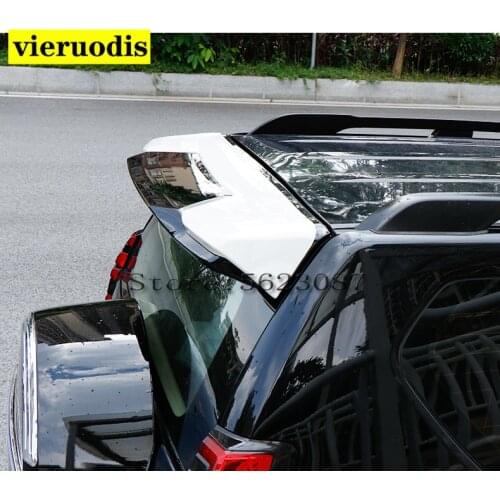 ABS Plastic Black White Color Rear Trunk Boot Wing Spoiler For Toyota Cruiser Prado FJ150 FJ 150 2010-2020