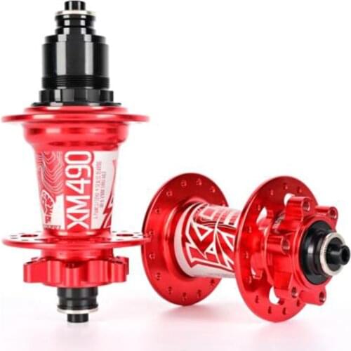 Koozer XM490 Hubs 4 Bearing MTB Mountain Bike Hub Rear 10*135mm QR100*15 12*142mm Thru 28/32/36 Holes Disc Brake Bicycle Hub