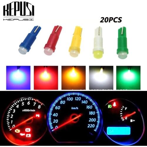 20x T5 LED Light 74 73 2721 Lamp Car Dashboard Instrument Panel Gauges Light Bulb for Nissan Infiniti red blue purple white