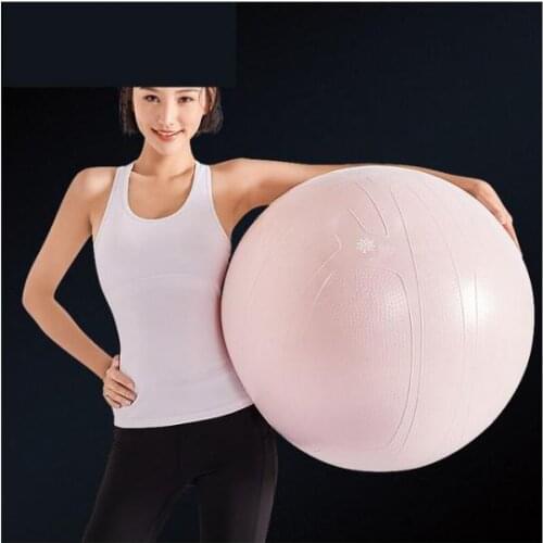 1pc Yoga Ball Exercise Ball Pilates Ball Thick PVC Workout Exsercise Tool for Home Back and Abdominal Training 65/75cm