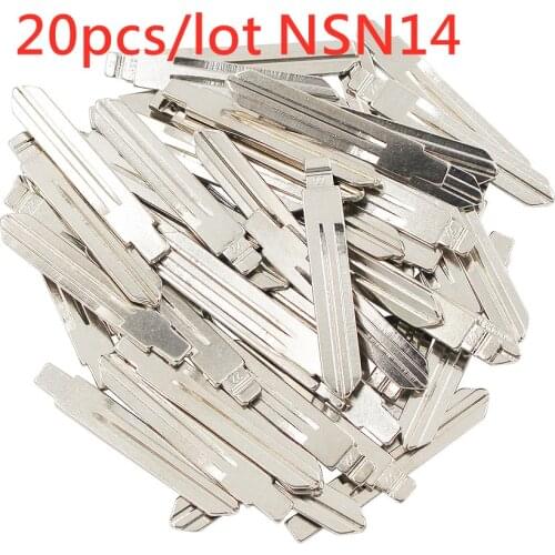 20pcs/lot 2PCS X Uncut Metal NO. 22 Scale Blank Car Key KD MINI/KD900/ KD-X2/ VVDI Remote Blade NSN14 for Nissan Teana