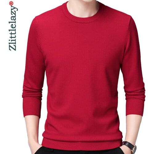 2020 brand new casual knitted o neck sweater men pullover clothing fashion tops clothes knit solid mens sweaters pullovers 13009