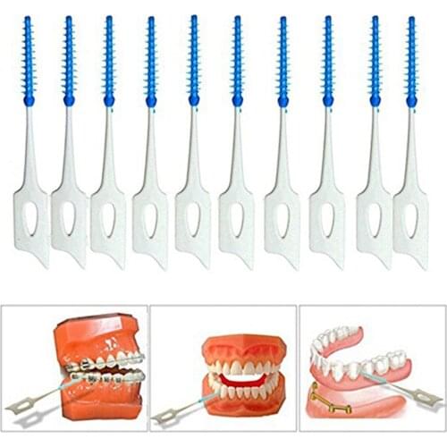 40/20/10 Teeth Interdental Brush Clean Between Teeth With Box Soft Floss Toothpick Braces Oral Teeth Care NEW