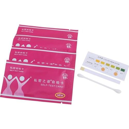 5 Pcs Female Vaginal Test Card Vaginal Woman Gynecological Test Card Inflammation Test Card Female Health Care