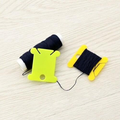 500PCS Embroidery Thread Holder Craft Bobbin Cross Stitch Storage Holder Plastic Sewing Thread Board Card Thread Organizer