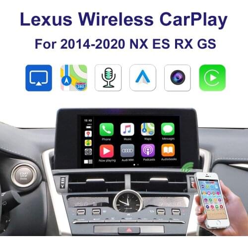 Wrieless Car Carplay support Iphone Android Auto Carlife U disk playback Kit For 2014-2020 Lexus NX ES RX GS