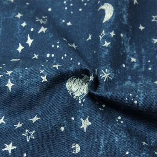 CF851 The Starry Sky/Universe Printed Cotton Fabric Table Cloth/Curtain/Clothes Kids Room Curtain Clothes DIY Patchwork Material